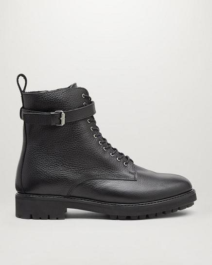 Bottes Belstaff Femme Finley Noir Cuir France DG4536782